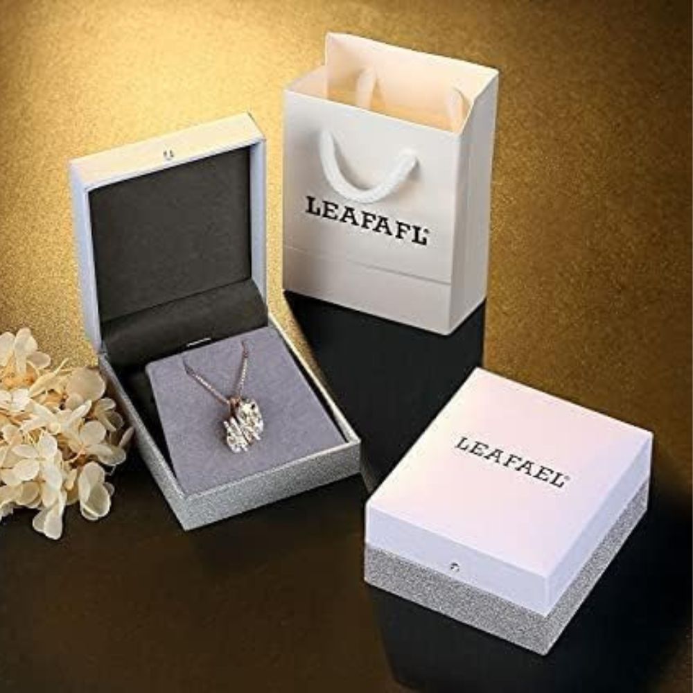 LEAFAEL Wunschstein Halskette für Damen | mit Geburtsstein Kristalle 2