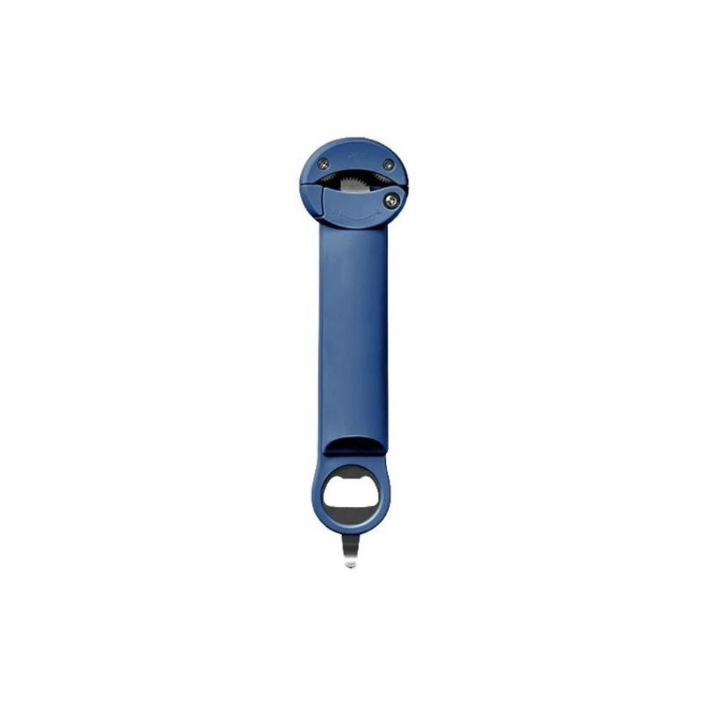 Multifunktionaler Schraubdeckelöffner für Dosen, Gläser und Flaschen | Verstellbar (Blau)