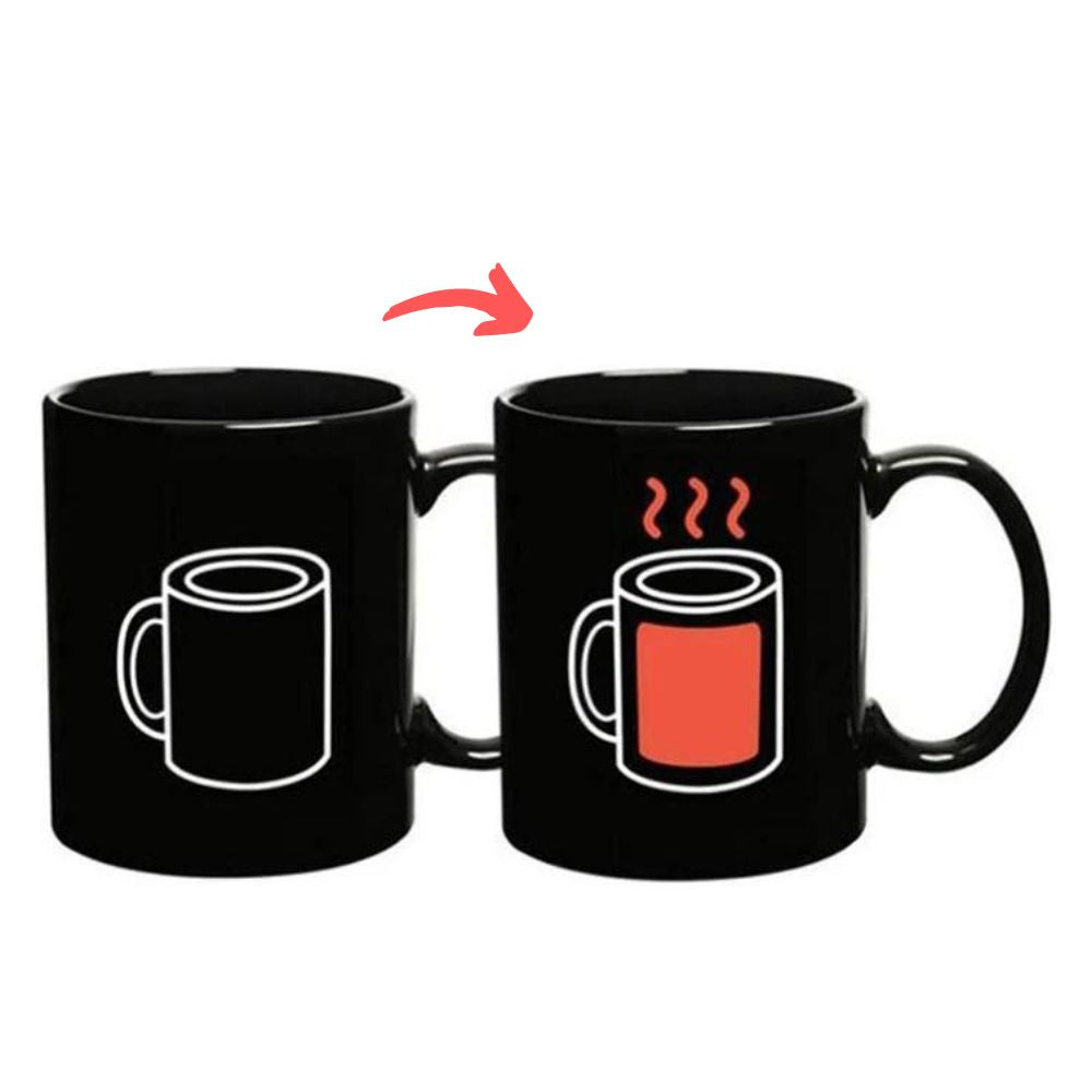 Farbwechselnde Kaffeetasse MAGIC CUP aus Keramik | verschiedene Auswahl (Kaffeetasse)
