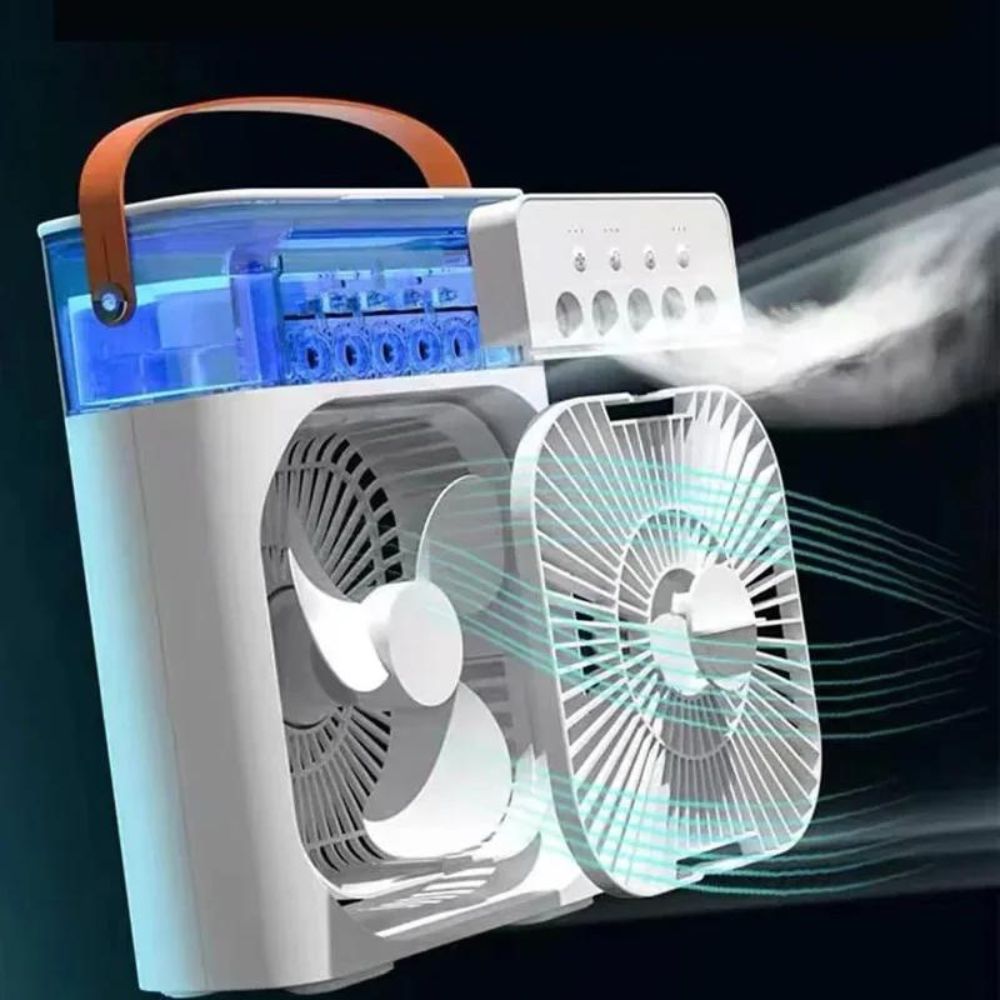 Tragbarer 3-in-1 Luftkühler: Klimaanlage, Nachtlicht, Aromatherapie und Luftbefeuchter