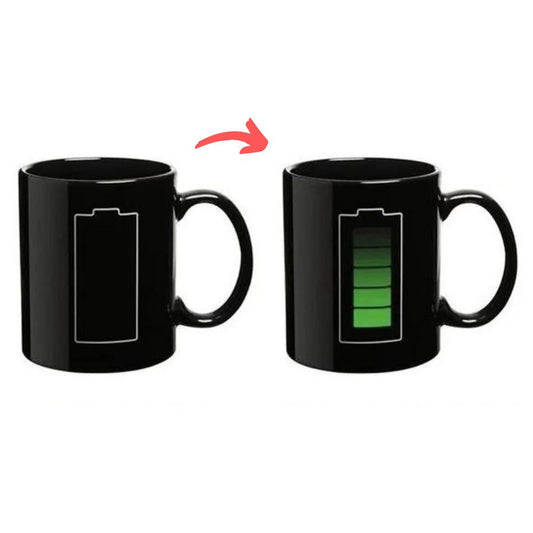 Farbwechselnde Kaffeetasse MAGIC CUP aus Keramik | verschiedene Auswahl (Batterie)