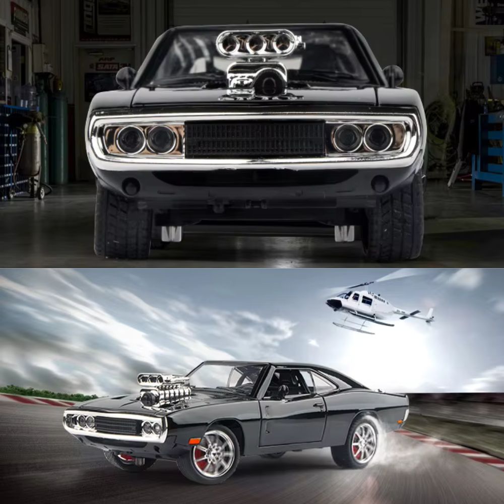 1970 Challenger Modellauto (1:24) aus 'Fast & Furious 7' mit Licht und Sound | Deko-Geschenk 5