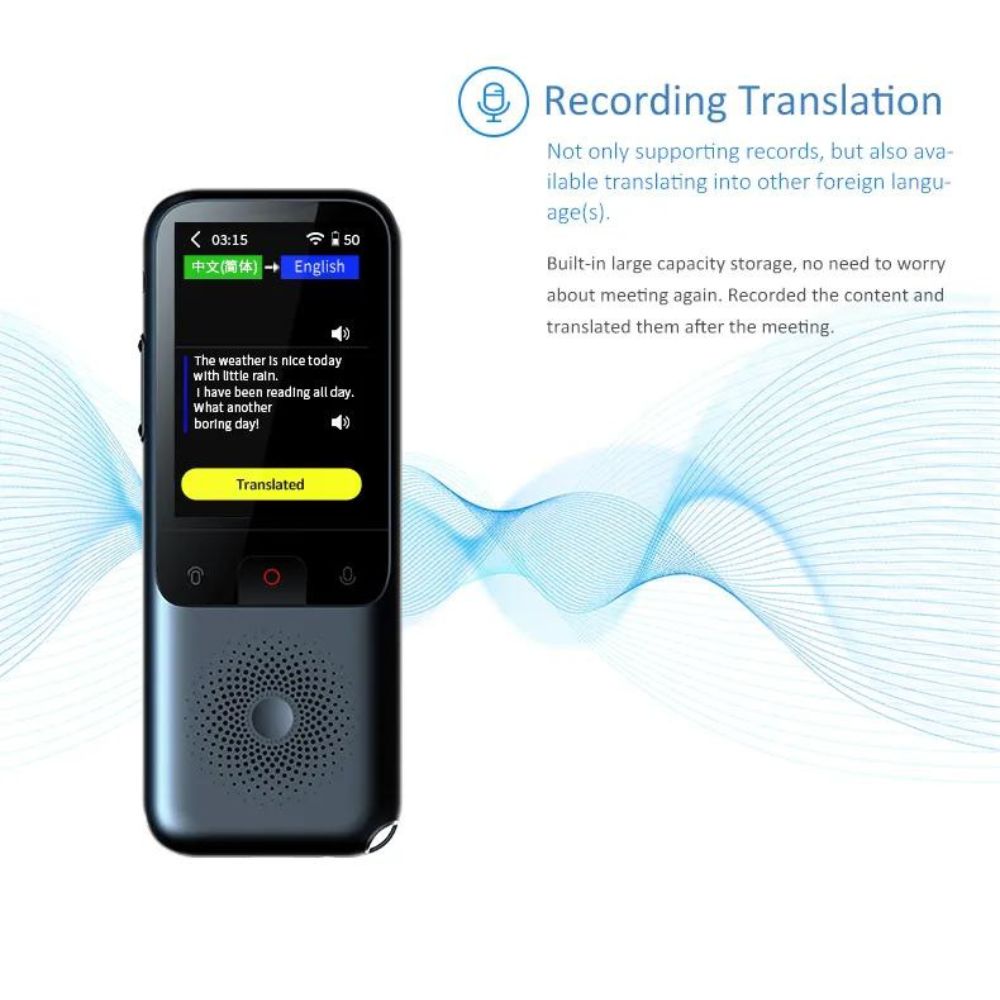 T11 AI Echtzeit Audio-Übersetzer | KI-gesteuerte Stimme - 138 Sprachen, Offline-Übersetzung, Foto-Übersetzung6