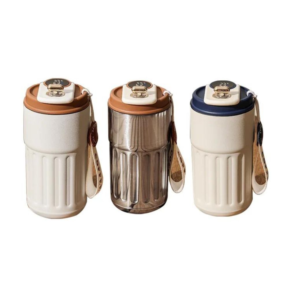 Intelligente Thermosflasche | Digitales LED-Temperatur-Kaffeetasse: Edelstahlbecher 10