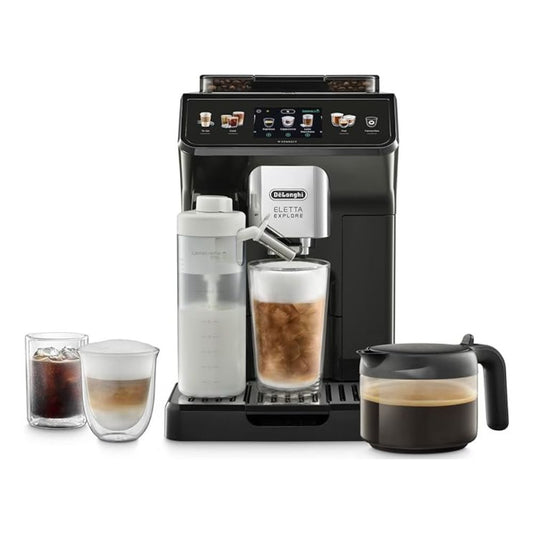 De'Longhi Eletta Explore Kaffeevollautomat | Cold Brew: ECAM452.67.G inkl. Kaffeekanne