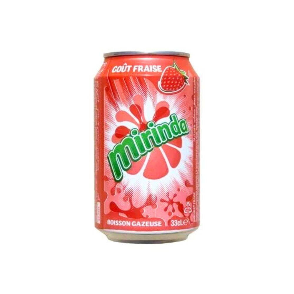 Mirinda Erdbeere | Erfrischungsgetränk in Dosen (24 x 330ml)