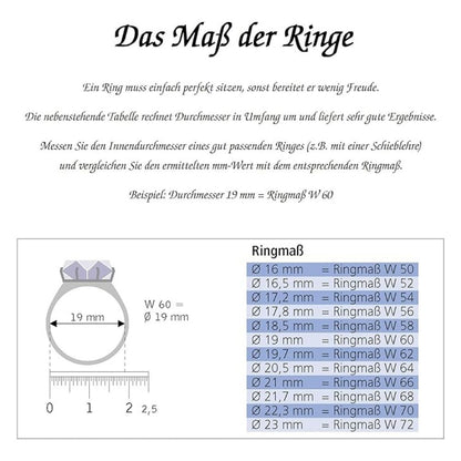 JOBO Damen-Ring aus (585) Weißgold mit Saphir und Diamanten 3