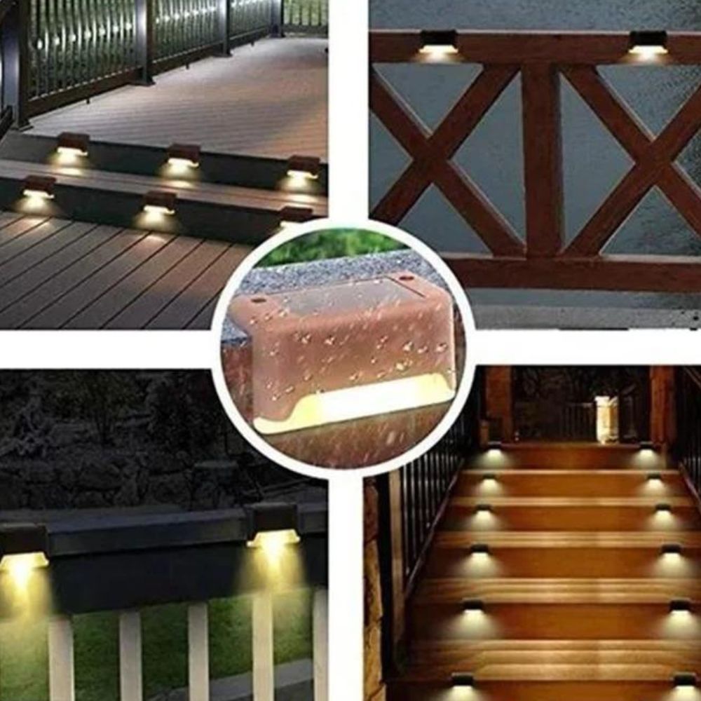 LED Solar Fence Lights | Solar Lamps for Garden/Outdoor Decoration: Waterproof