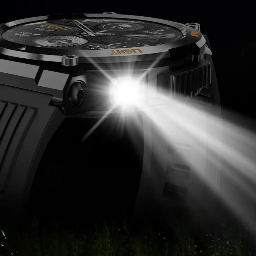 COLMI V68 1,43'' Ultra AMOLED Display Smartwatch: 100 Sportmodi + Flash LED Licht | Militärstandard-Qualität - Flash LED Light