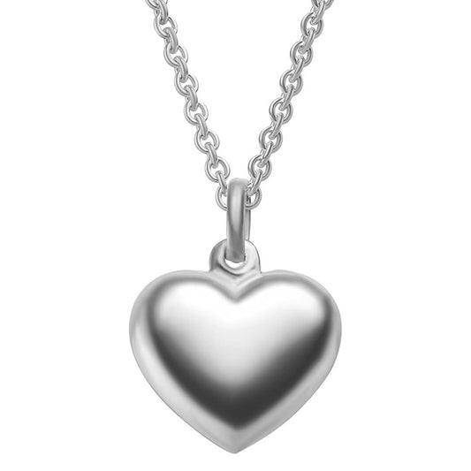 Amoonic 'Sensitive Heart' Halskette 925 Silber | Herzanhänger, Schmuck-Geschenk für Damen