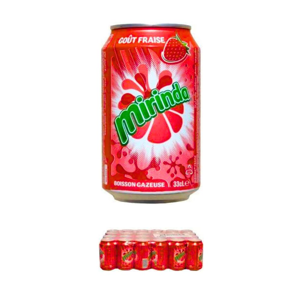 Mirinda Erdbeere (24x 330ml) Erfrischungsgetränk | Strawberry Soft Drink