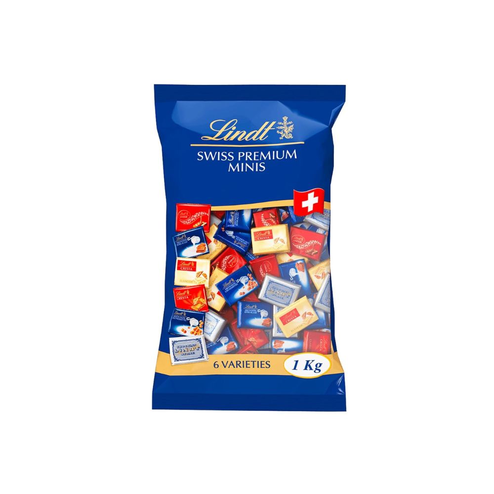 Lindt Swiss Napolitains (1kg) | Vollmilchschokoladen Mini Tafeln