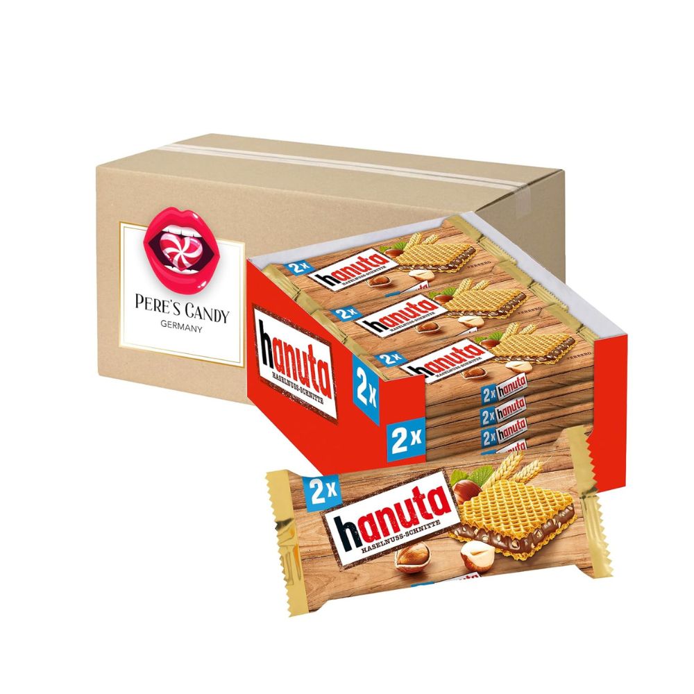 Hanuta (18x 44g) Haselnuss-Schnitten mit knusprigen Waffeln