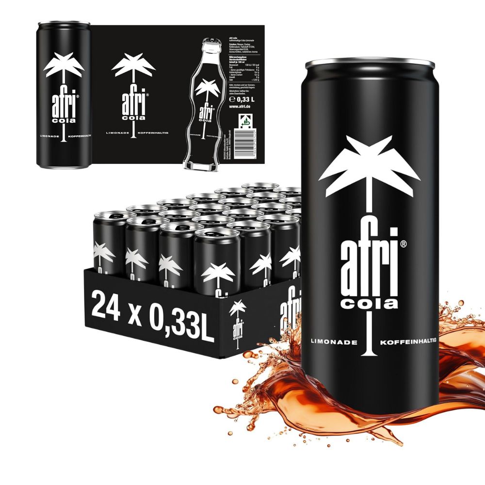 afri cola (24x 330ml) in der praktischen EINWEG Getränkedose | Erfrischungsgetränk