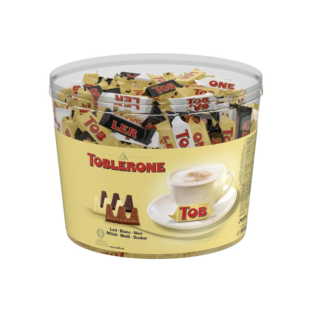 Toblerone Mix-Box in der Klarsichtdose (904g) mind. 113 Toblerone-Minis