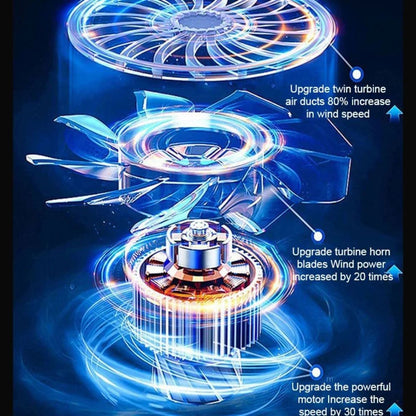 High Speed Leistungsstarker Mini-Turbo-Gebläse (130.000 U/min) - 52 m/s Windgeschwindigkeit