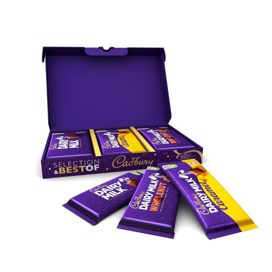 Cadbury Finest Selection (1,08kg): Limitierte Geschenk-Box 6-Tafeln Schokolade à 180g | Vollmilch, Karamell und Ganze Nuss