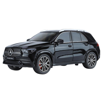 Mercedes Benz GLE350 SUV Modellauto (1:24): Metallguss, Licht & Sound, Sammlerstück (Schwarz)