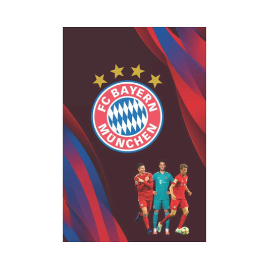 BAYERN MÜNCHEN | Notizheft: 120 Seiten - DIN A5 - Liniert | Mix aus Notiz- und Tagebuch