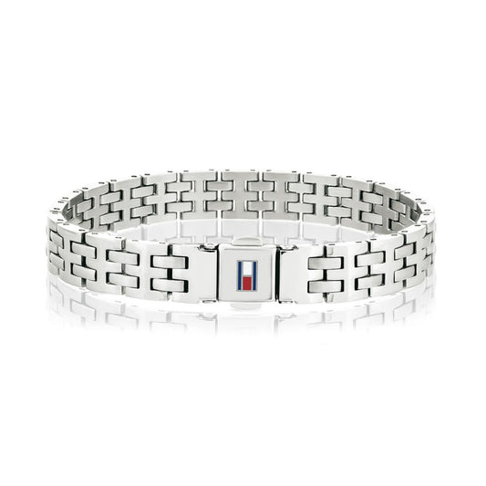Tommy Hilfiger Edelstahl-Armband für Herren mit der Ikonischen Flagge