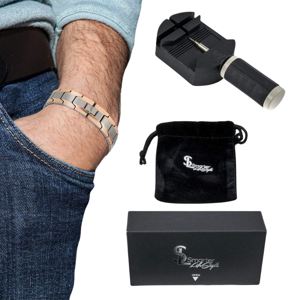 Smarter LifeStyle men's bracelet made of surgical steel in various colors