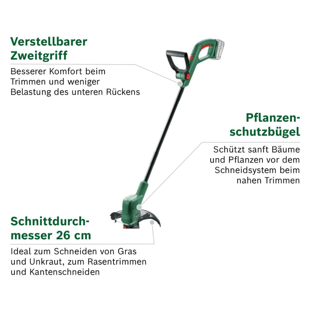 Bosch 'EasyGrassCut' Akku-Rasentrimmer mit 18-Volt System | ohne Akku