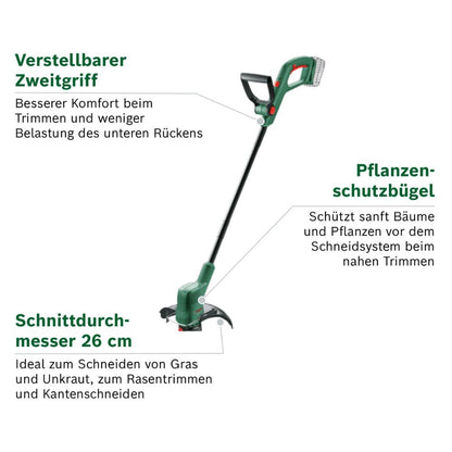 Bosch 'EasyGrassCut' Akku-Rasentrimmer mit 18-Volt System | ohne Akku