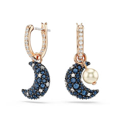 Swarovski 'Sublima' Luna Drop-Ohrhänger mit Mond-Motiv und strahlenden Swarovski-Kristallen