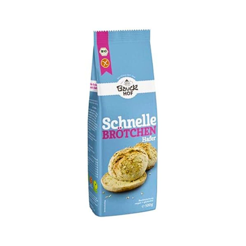 Schnelle Frische Brötchen mit Hafer (3x Packung): Glutenfrei und 100% Bio
