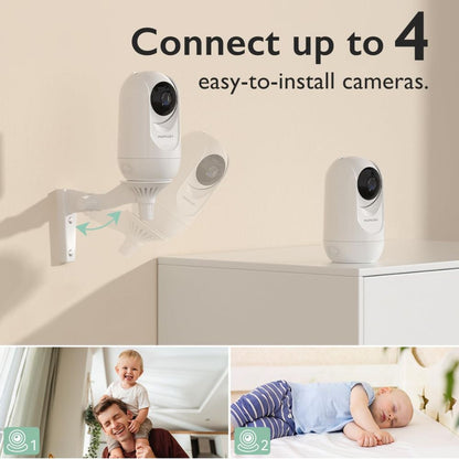 Momcozy BM01 Video-Babyphone: 5-Zoll-HD-Display, 360°-Sicht, Nachtsicht & Zwei-Wege-Kommunikation