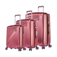 ABISTAB VERAGE 'Kinetic' Hartschalen Reisekoffer-Set (3-teilig): TSA, Burgundy