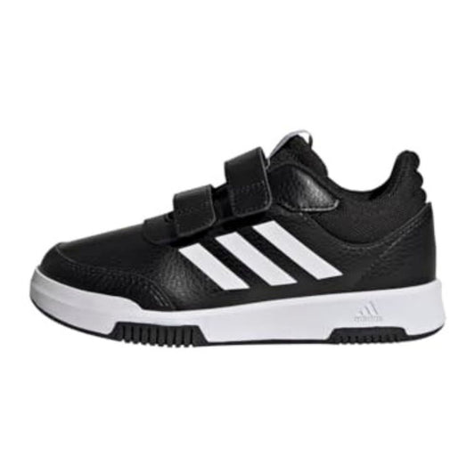adidas 'Tensaur' Hook and Loop Laufschuhe für Kinder: Schwarz-Weiß