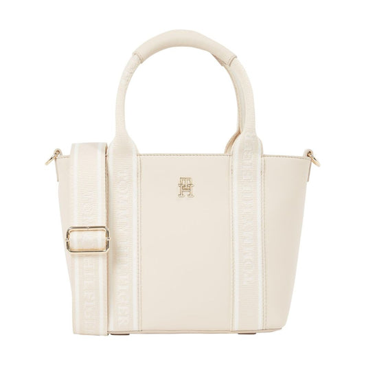 Tommy Hilfiger Damen Mini Schultertasche mit Logotape & Reißverschluss