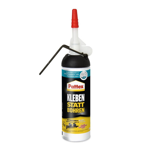 Pattex 'Kleben statt Bohren' Montagekleber (Extra Stark) mit einfacher Verwendung | 133g: Alle Materialien, ohne Lösungsmittel, 