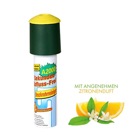purclean Rohrreiniger A2000 mit 150ml | Sekundenschnell Verstopfungen beseitigen