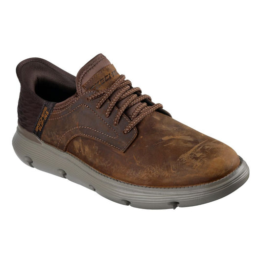 Skechers 'Garza Gervin Brogues' Slip-Ins Herrenschuhe (CDB-Dunkelbraun)