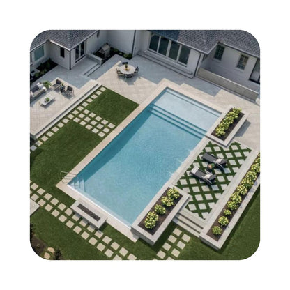 Modernes Luxus-Haus mit Swimmingpool, Whirlpool, Kunstrasen & überdachte Terrasse