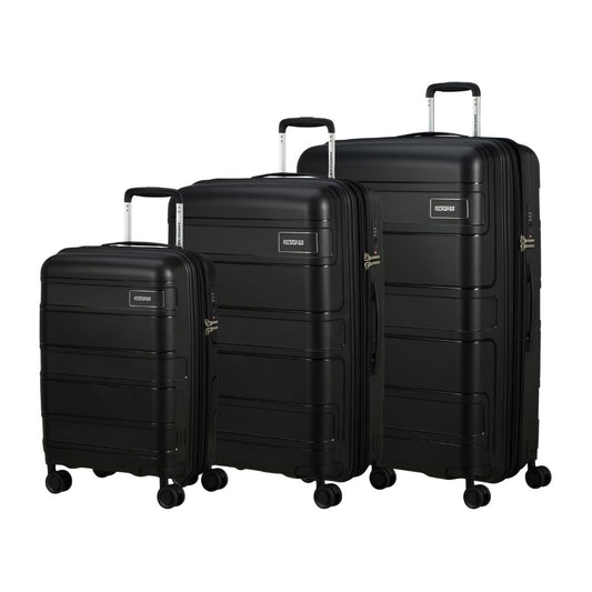 American Tourister Skymax 3-teilig Koffer-Set in Schwarz | TSA-Schloss