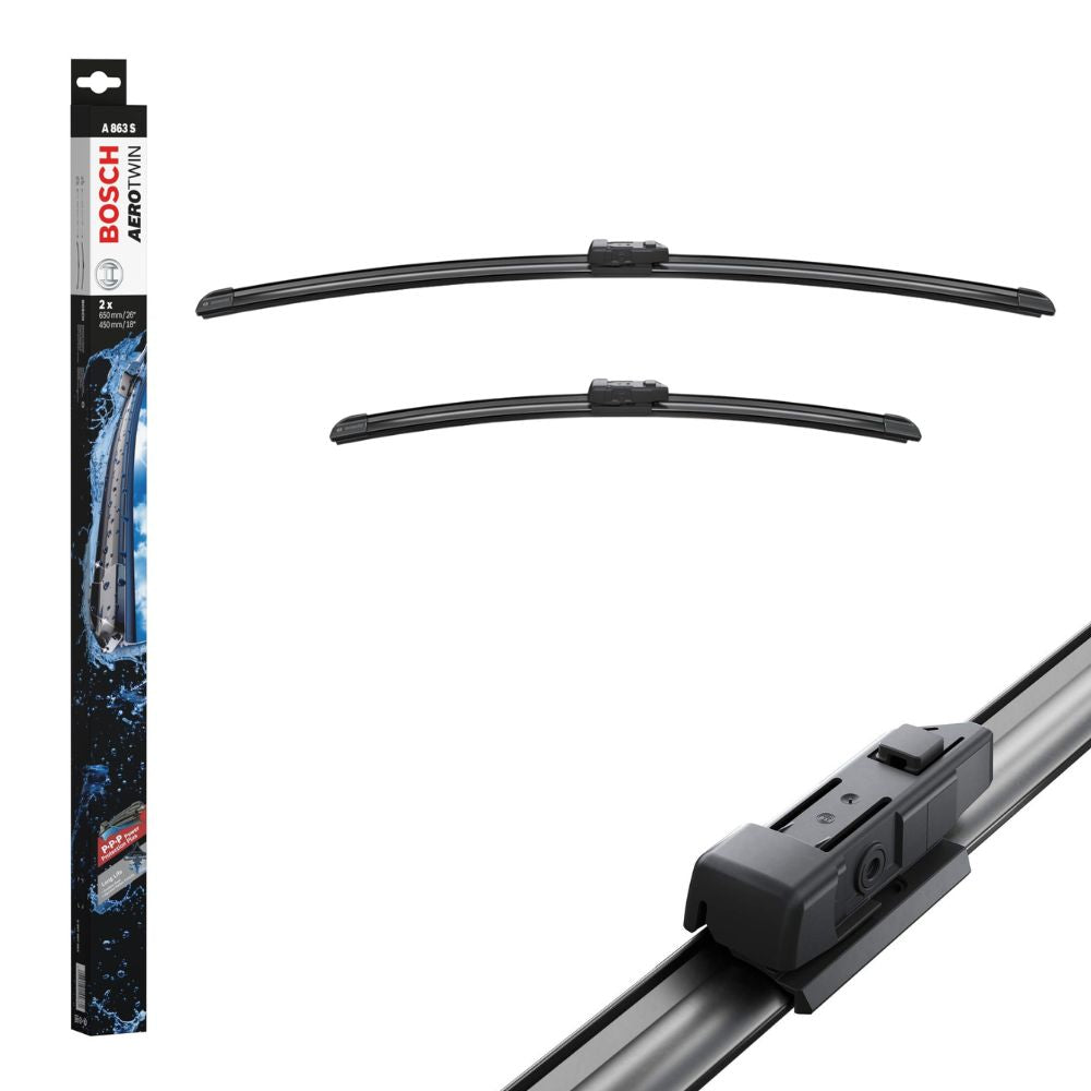 Bosch Aerotwin (A863S) Scheibenwischer-Set für Frontscheibe: 650mm/450m