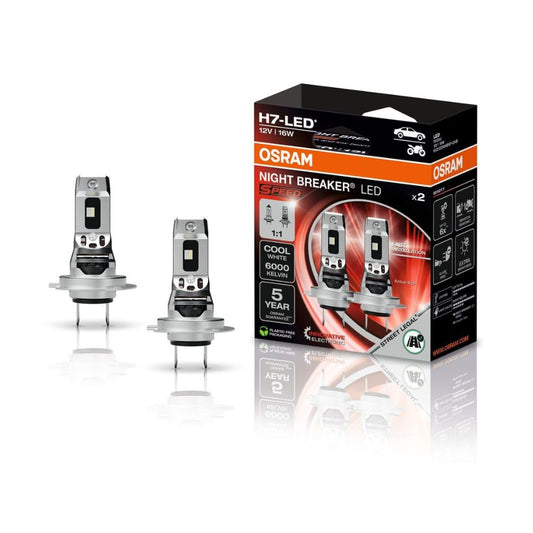OSRAM Night Breaker (LED-Speed H7): Fern- und Abblendlicht mit Straßenzulassung, 6000K