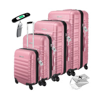 KESSER® Hartschalen Reisekoffer-Set (4-teilig) inkl. Kofferwaage und Gepäckanhänger