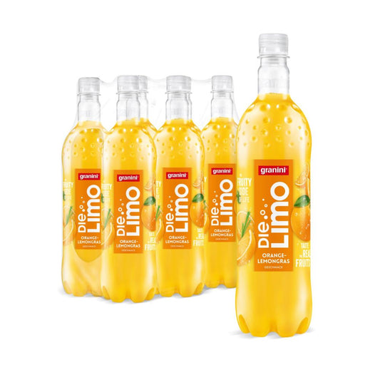 Die Limo von granini - Limette-Zitrone (6x 0,5L) aus echten Früchten, Vegan