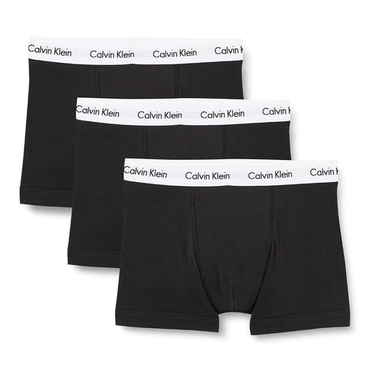 Calvin Klein Herren Boxershorts (3er Pack) mit Logo-Bund: Cotton Stretch, Schwarz