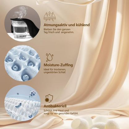 AOSUN Schlafmaske aus 100% Bioseide: Lichtdicht & Hautfreundlich, OEKO-TEX