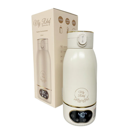 My Relief Akku Thermoskanne, Flaschenwärmer (18000mAh) 35-85°C Einstellbar