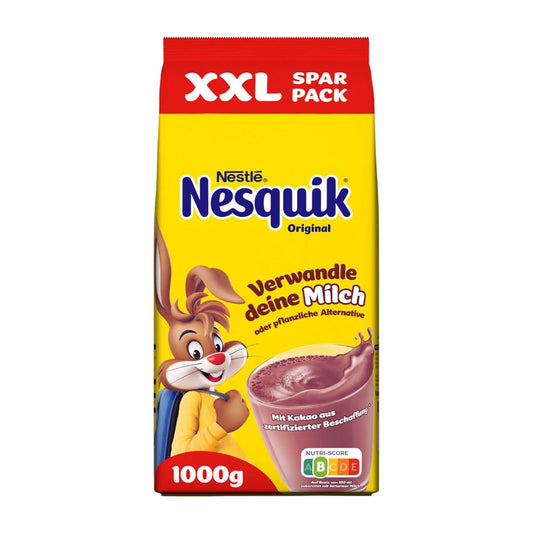 Nestlé NESQUIK XXL Kakao-Getränkepulver zum Einrühren in Milch (1kg)