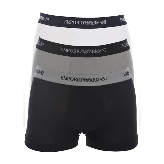 Emporio Armani Herren Boxershorts (3er-Pack) mit Logobund: Baumwoll-Stretch