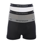 Emporio Armani Herren Boxershorts (3er-Pack) mit Logobund: Baumwoll-Stretch