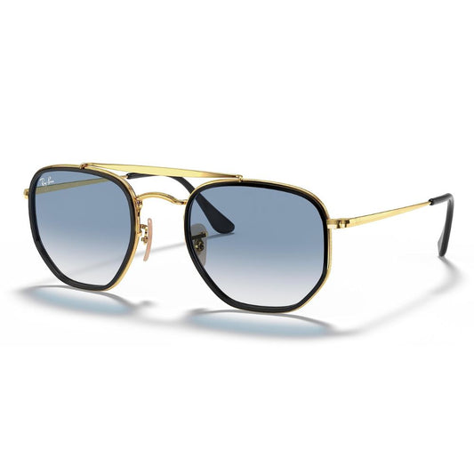 Ray Ban 'RB3648M' Unisex Sonnenbrille: Gold-Retro-Style (Größe: 52mm)