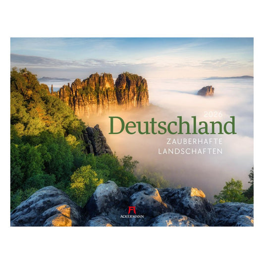 Deutschland Kalender 2026: Zauberhafte Landschaften im Querformat (54x42cm)